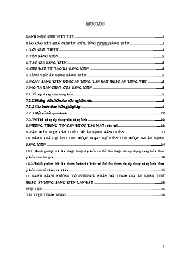 Báo cáo Biện pháp Thực trạng và giải pháp phòng ngừa quấy rối tình dục cho học sinh Trung tâm GDNN – GDTX Yên Lạc