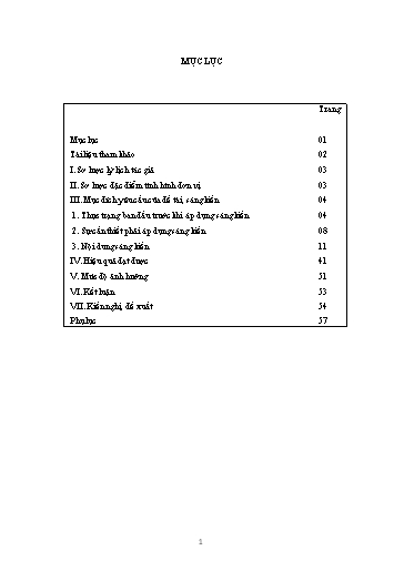 Báo cáo Sáng kiến Một số giải pháp nâng cao chất lượng tiết sinh hoạt chủ nhiệm