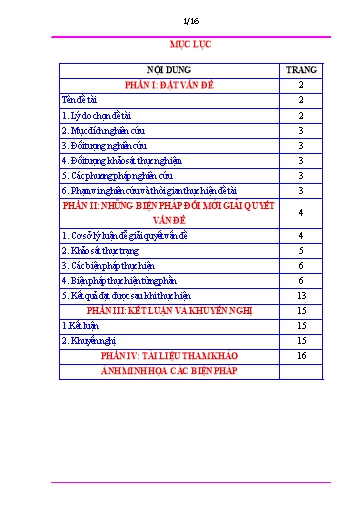 Sáng kiến kinh nghiệm Một số biện pháp tổ chức hoạt động khám phá cho trẻ 4 - 5 tuổi trong Trường Mầm non