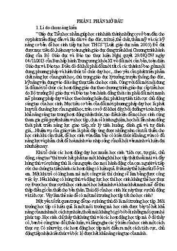 Sáng kiến kinh nghiệm Một số biện pháp xây dựng môi trường học tập có hiệu quả cho học sinh Tiểu học
