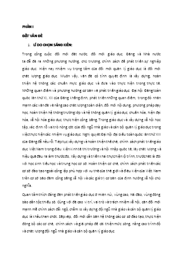 Sáng kiến kinh nghiệm Một số biện pháp xây dựng Trường Tiểu học đạt chuẩn Quốc gia
