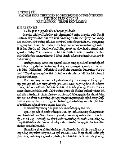 SKKN Các giải pháp thực hiện PCGDTHĐĐT ở xã Tam Ngọc (trường tiểu học Trần Quý Cáp, Thành phố Tam Kỳ) theo Thông tư 36 của BGD&ĐT