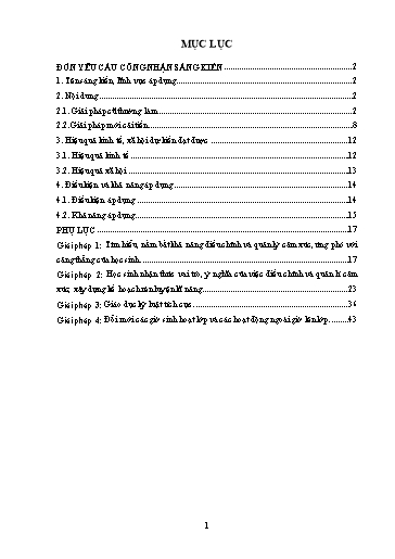 SKKN Giải pháp rèn luyện kĩ năng điều chỉnh và quản lí cảm xúc nhằm hình thành khả năng ứng phó với căng thẳng của học sinh trường THPT Kim Sơn C