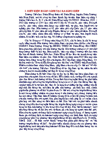 Sáng kiến kinh nghiệm Một số biện pháp nâng cao hiệu quả công tác truyền thông ở Trường Tiểu học Xuân Hồng