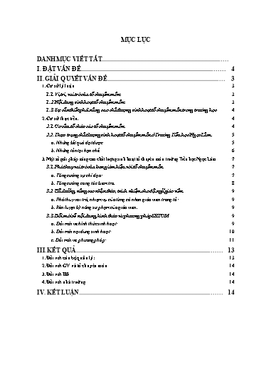 Sáng kiến kinh nghiệm Một số kinh nghiệm trong công tác chỉ đạo nâng cao chất lượng sinh hoạt chuyên môn nhằm đáp ứng Chương trình GDPT 2018
