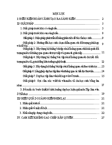 Sáng kiến kinh nghiệm Phát triển năng lực thẩm mỹ cho học sinh Lớp 5 thông qua viết bài văn tả cảnh