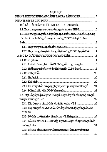 Sáng kiến kinh nghiệm Tổ chức hiệu quả câu lạc bộ Bóng rổ tại trường THPT bằng một số giải pháp mới