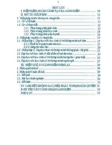 Sáng kiến kinh nghiệm Ứng dụng thuyết đa trí tuệ nhằm phát triển năng lực sáng tạo cho học sinh Lớp 5 ở dạng văn tả cảnh