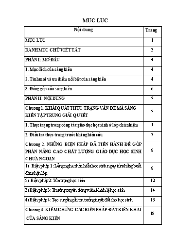 Sáng kiến kinh nghiệm Giáo dục học sinh chưa ngoan bằng tình yêu thương