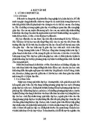 Sáng kiến kinh nghiệm Một số biện pháp giúp đỡ học sinh yếu kém khắc phục khó khăn khi giải các bài toán điển hình ở Lớp 3