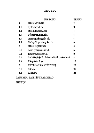 Sáng kiến kinh nghiệm Một số biện pháp xây dựng đoàn kết nội bộ trong tập thể sư phạm nhà trường