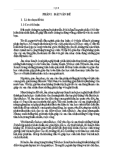 Sáng kiến kinh nghiệm Một số giải pháp giảng dạy âm nhạc cho học sinh Lớp 4