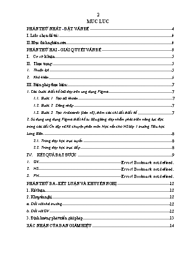 Báo cáo Biện pháp Sử dụng ứng dụng Figma thiết kế tư liệu giảng dạy nhằm phát triển năng lực đọc trong các tiết Ôn tập và Kể chuyện phân môn Học vần cho HS Lớp 1