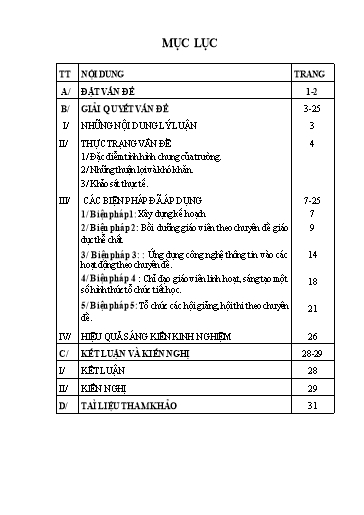 Sáng kiến kinh nghiệm Một số biện pháp chỉ đạo giáo viên nâng cao chất lượng giáo dục thể chất cho trẻ trong trường Mầm Non