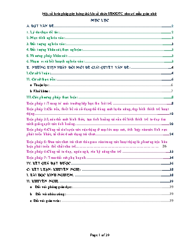 Sáng kiến kinh nghiệm Một số biên pháp gây hứng thú khi tổ chức HĐGDTC cho trẻ Mẫu giáo Nhỡ