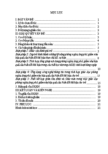Sáng kiến kinh nghiệm Một số biện pháp giáo dục cho trẻ mẫu giáo nhỡ phòng ngừa, ứng phó, giảm nhẹ hậu quả của biến đổi khí hậu