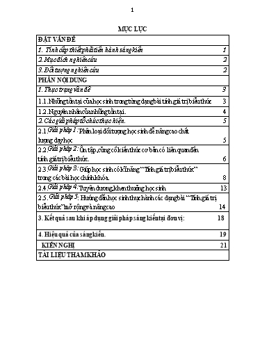 Sáng kiến kinh nghiệm Một số biện pháp giúp học sinh Lớp 3 rèn kĩ năng Tính giá trị biểu thức theo bộ sách Cánh diều