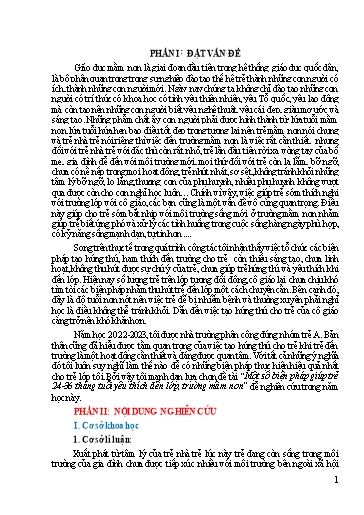 Sáng kiến kinh nghiệm Một số biện pháp giúp trẻ 24-36 tháng tuổi yêu thích đến lớp, trường Mầm Non