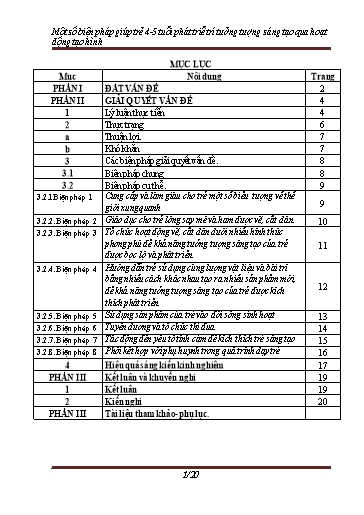Sáng kiến kinh nghiệm Một số biện pháp giúp trẻ 4-5 tuổi phát triển trí tưởng tượng sáng tạo qua hoạt động vẽ, cắt dán