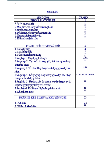 Sáng kiến kinh nghiệm Một số biện pháp giúp trẻ 4-5 tuổi tích cực tham gia các hoạt động giáo dục âm nhạc