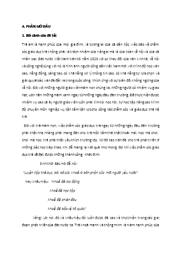 Sáng kiến kinh nghiệm Một số biện pháp nâng cao chất lượng hoạt động giáo dục thể chất cho trẻ Mẫu giáo 5-6 tuổi