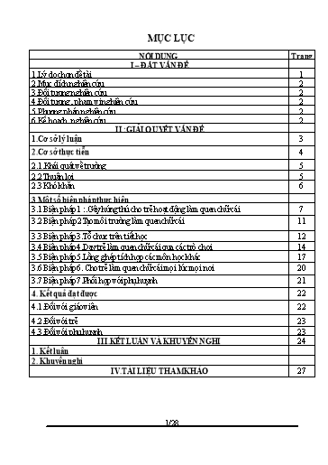 Sáng kiến kinh nghiệm Một số biện pháp nâng cao chất lượng hoạt động cho trẻ Mẫu giáo 5 -6 tuổi làm quen chữ cái