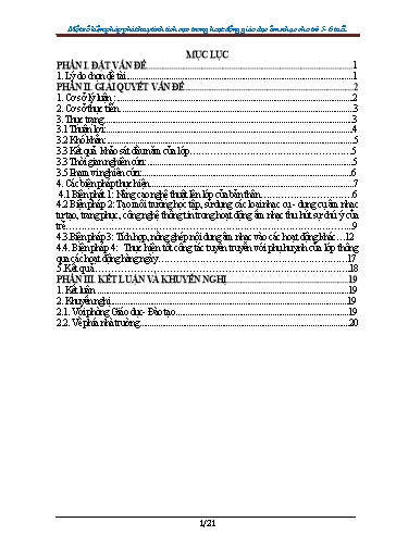 Sáng kiến kinh nghiệm Một số biện pháp phát huy tính tích cực trong hoạt động giáo dục âm nhạc cho trẻ 5 – 6 tuổi