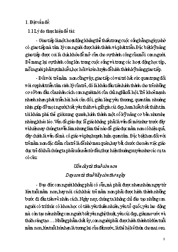Sáng kiến kinh nghiệm Một số biện pháp rèn kỹ năng giao tiếp