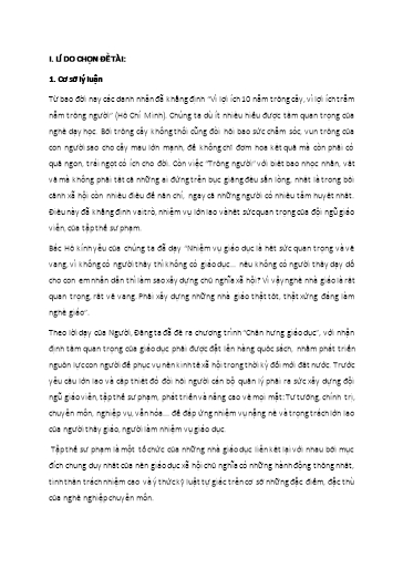 Sáng kiến kinh nghiệm Một số biện pháp xây dựng đội ngũ giáo viên ở Trường Mầm non Hữu Sản