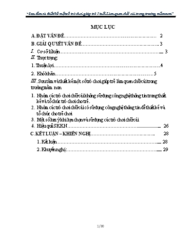 Sáng kiến kinh nghiệm Sưu tầm và thiết kế một số trò chơi giúp trẻ 5 tuổi Làm quen chữ cái trong trường Mầm Non