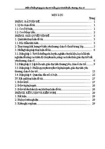 SKKN Kinh nghiệm giáo dục trẻ 5 – 6 tuổi biết yêu thương, chia sẻ tại Lớp A1 trường Mầm non