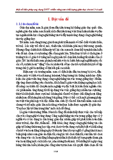 SKKN Một số biện pháp ứng dụng công nghệ thông tin nhằm nâng cao chất lượng giáo dục cho trẻ 5-6 tuổi