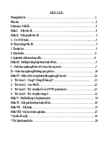 SKKN Một số kinh nghiệm nhằm nâng cao chất lượng cho trẻ độ tuổi 24- 36 tháng trong lĩnh vực phát triển ngôn ngữ qua hoạt động Làm quen với văn học ở trường Mầm Non Gia Thượng